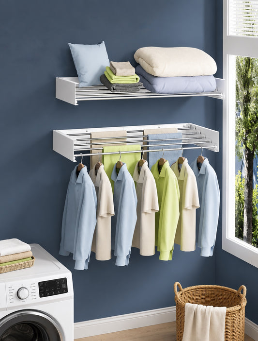 Foldable Wall Mounted Clothes Drying Rack