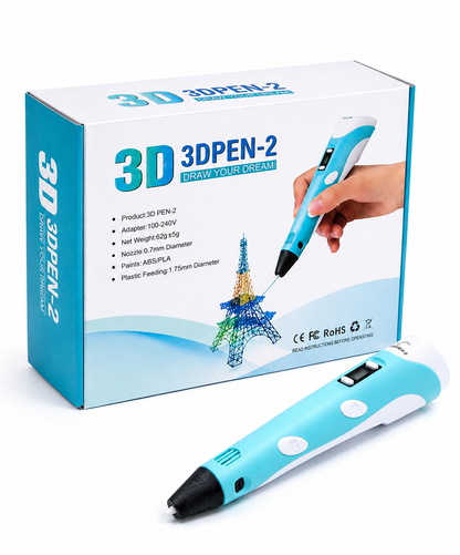 3D Printing Pen Starter Set with LCD Display