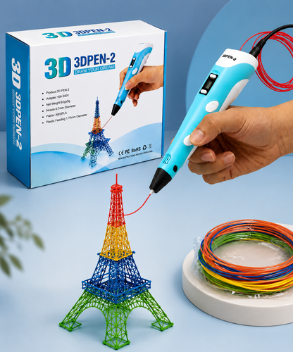 3D Printing Pen Starter Set with LCD Display